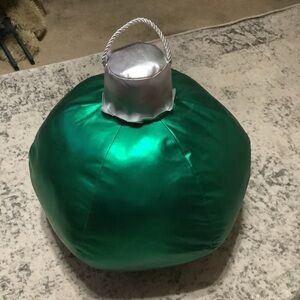 Plush ornament decoration 23” Green Foil Christmas Indoor/Outdoor